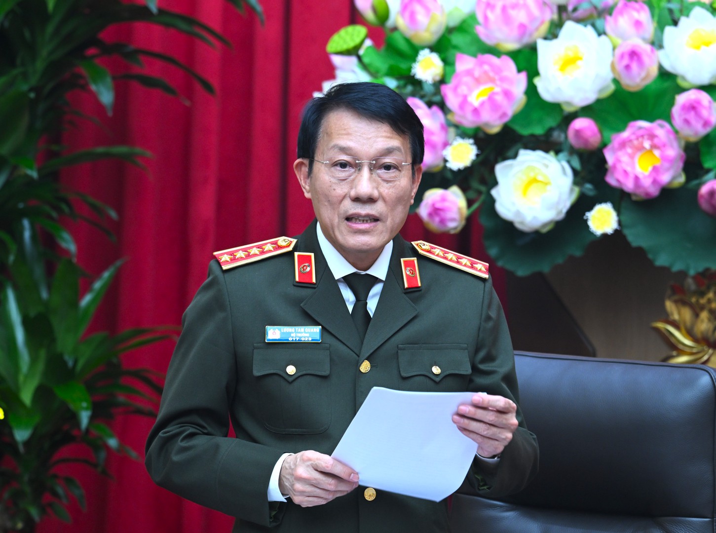 Bài viết của Đại tướng Lương Tam Quang, Ủy viên Bộ Chính trị, Bí thư Đảng ủy Công an Trung ương, Bộ trưởng Bộ Công an: 